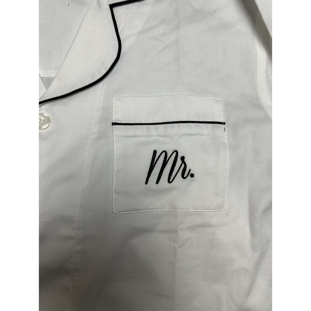 Bedhead Pajama Set Medium Organic Cotton Mr Set White - Picture 4 of 15